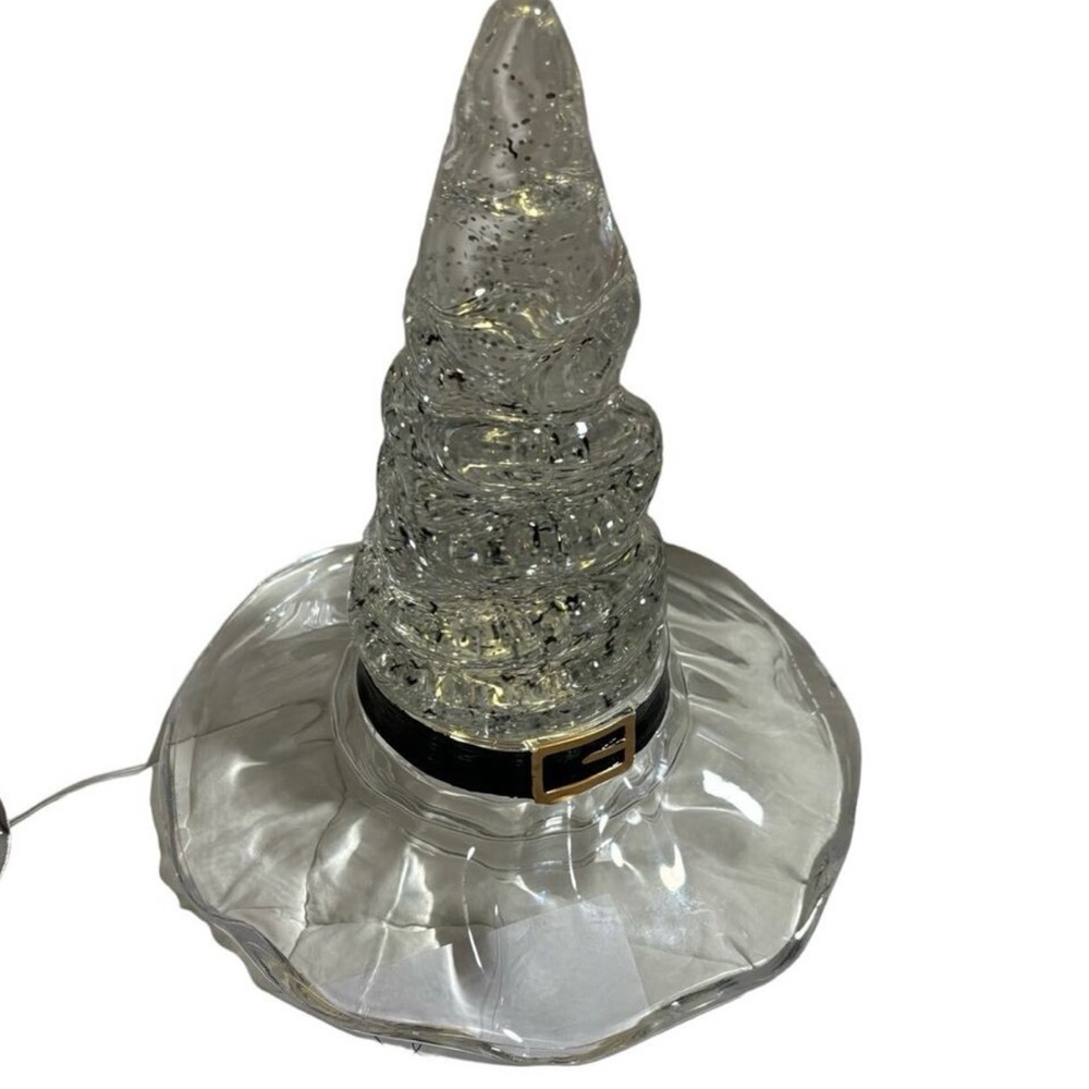 Light up witch hat filled with flying bats Salem Halloween Witch Decor